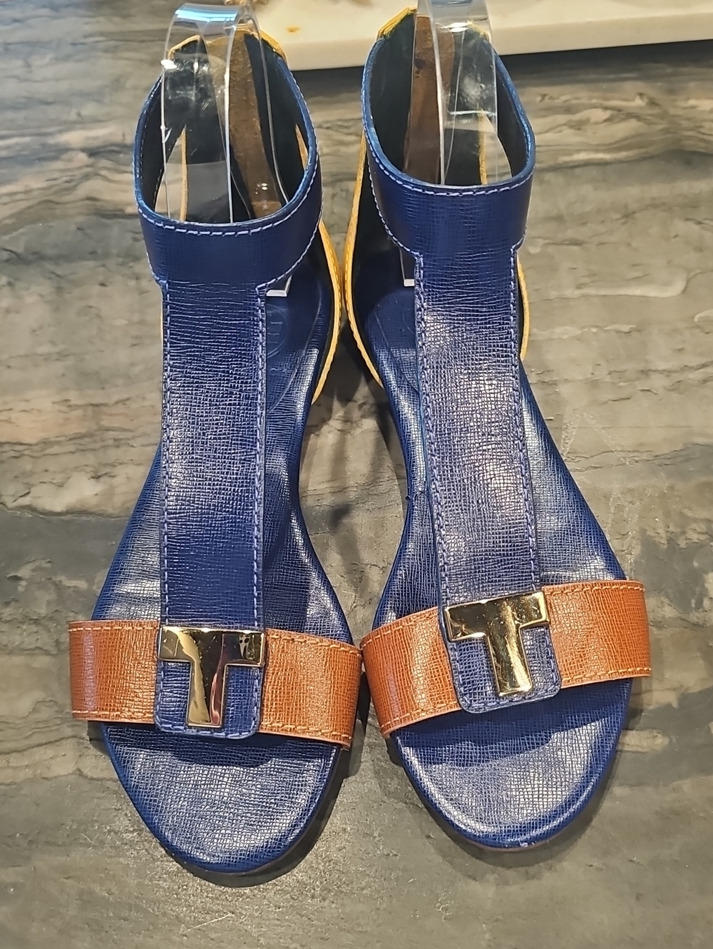 Tory Burch Casey Leather Tstrap Sandal